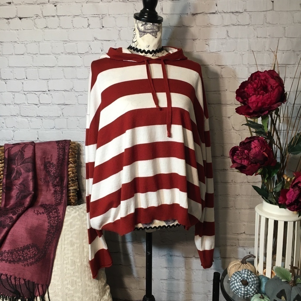 the Slope striped knit hoodie